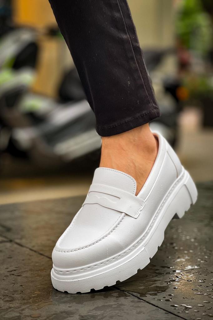 Chekich H New Collection CH2417 Men Shoe White Black Brown Tan