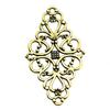 Filigree Diamond Shaped Connectors Ornate Multi Loop Links For Jewelry