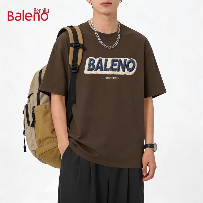 Baleno Men's Loose Fit Pure Cotton Short Sleeve T-Shirt