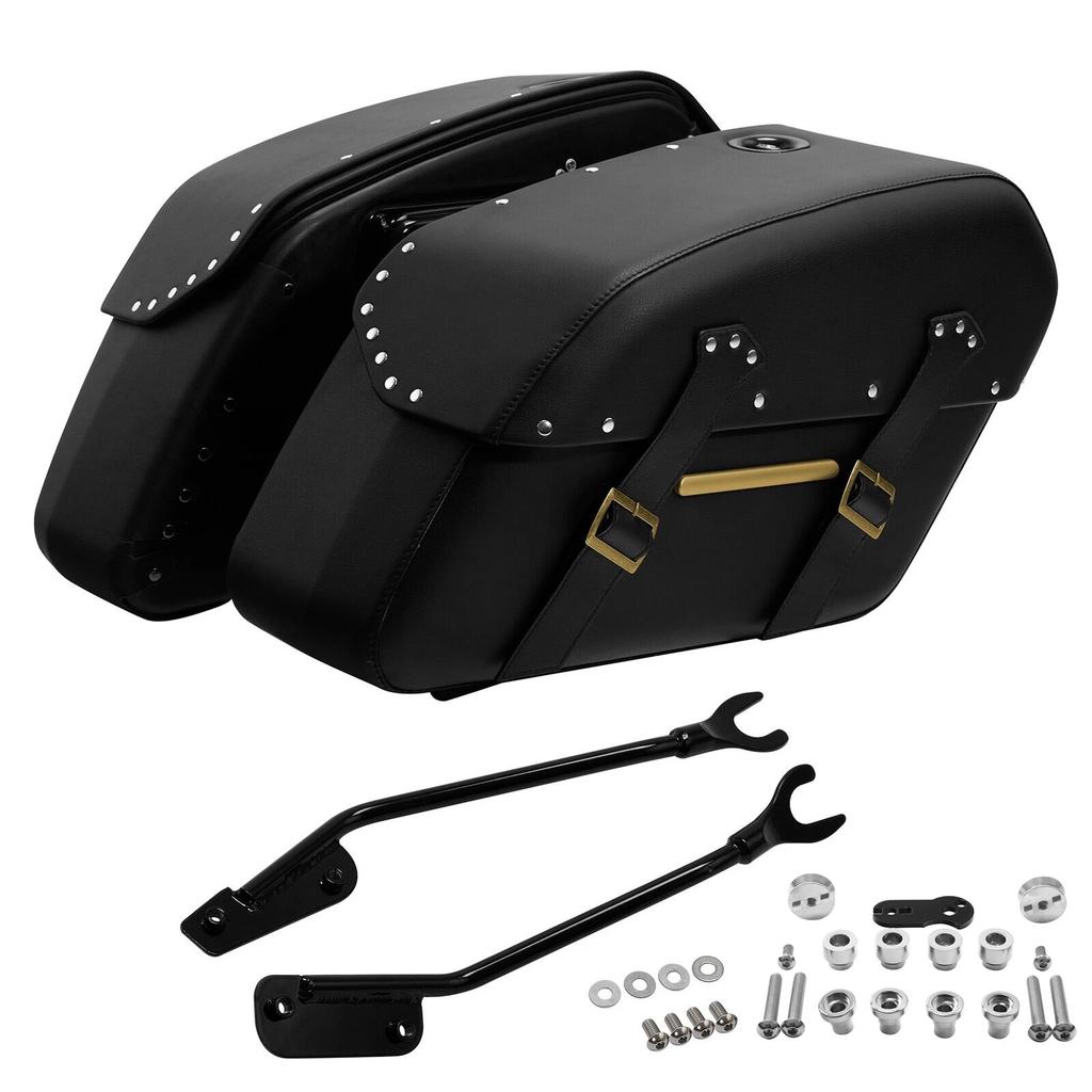 Motorcycle Detachable Saddlebags Docking Kit For Harley Fat Boy Breakout FLFB FLFBS FXBR FXBRS 2018-2025 Trunk Bag Side Box