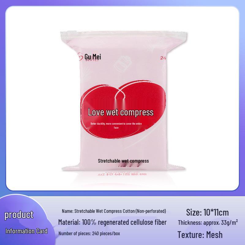 Stretchable Moisturizing Cotton Pads: Thin, Water-Saving, 3-in-1 Makeup and Face Mask Pads