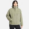 Timberland Solid Color Casual Waterproof Hooded Jacket Women Jackets Cassel-Green A5XRU-590