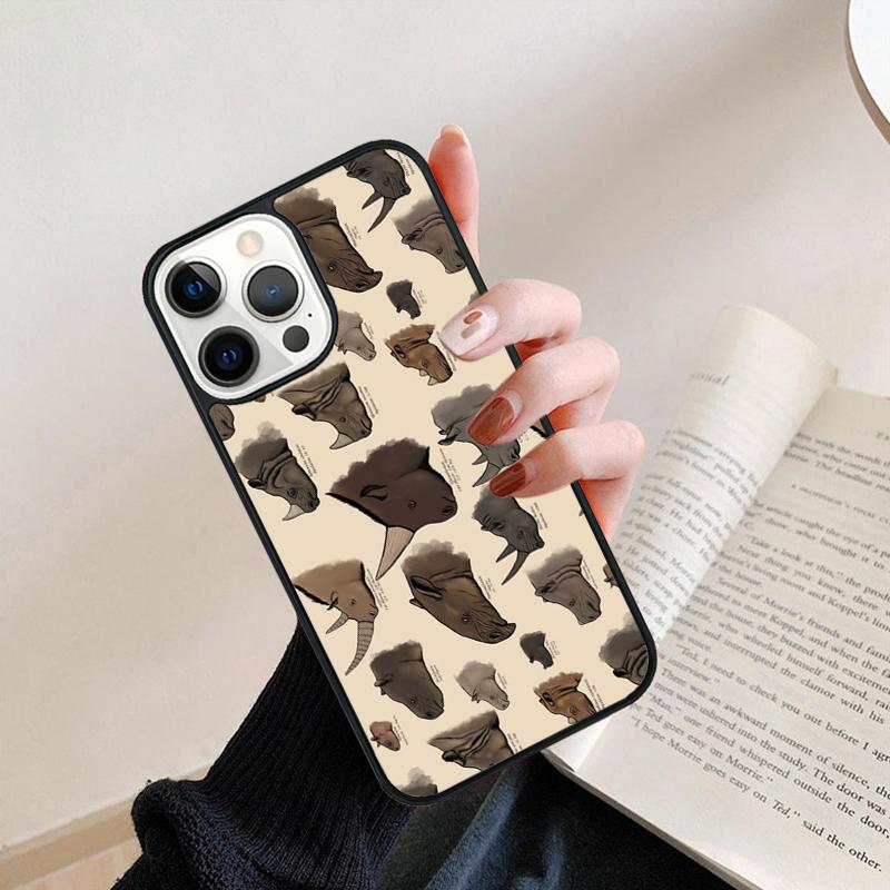 Rough Rhinoceros Rhino Beast Mobile Phone Cases Cover For iPhone 17 Air 16 15 14 12 13 11 Pro MAX Apple Plus SE2020 Coque