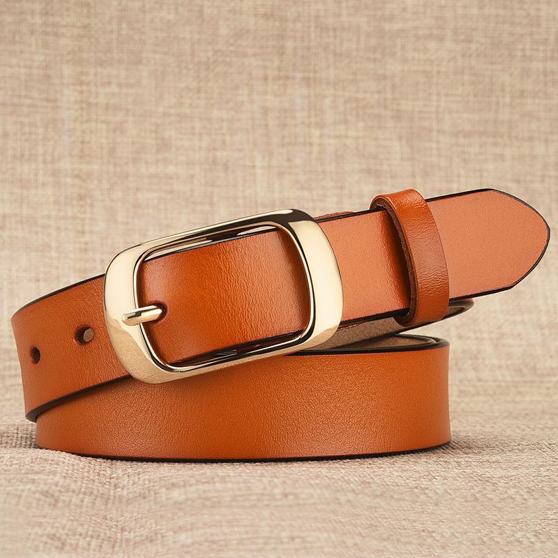 Popular Women'S Belt, Women'S Leather Belt, Pure Cowhide Belt, Women'S Pin Buckle, Women'S Model