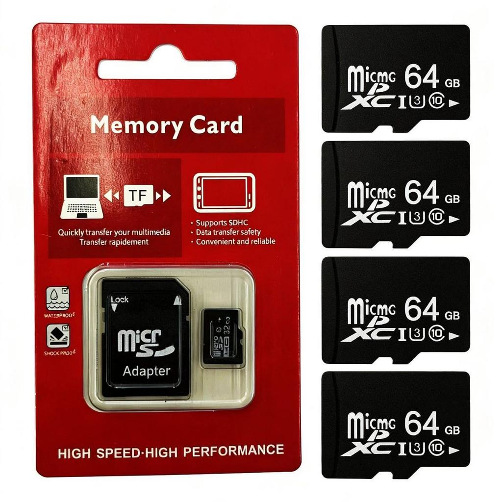 8GB TF Card with 16GB Upgrade, 64GB Expansion, and 512GB Large Capacity Storage