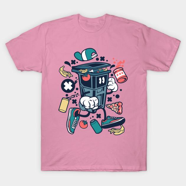 T Shirt Women Garbage Man Harajuku Print Kawaii Tshirt Summer Short Sleeve Female T-Shirt Top Tee