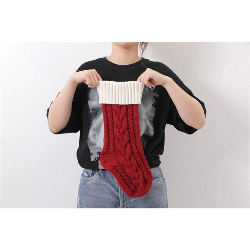 Christmas Socks Christmas Decorations Holiday Gift Bags Hanging Ornaments Festive Stockings For Christmas Party Home Decor