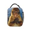 Denkender Affe Meme Isolierte Lunchtasche für Männer Frauen Lebensmittelbehältertaschen Tragbare Thermokühlbox Lunchbox für Picknick