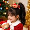 Exquisite Gift Sets for Kids Flannel Christmas Hair Tie Girls, Soft Scrunches with Reindeer/Christmas Tree/Gift/ Santa Cute Stocking Stuffers