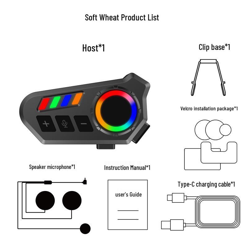 

K06A Motorcycle Bluetooth Helmet Headset: Music, Waterproof, Long Battery, Wired Options K06A Helmet Bluetooth Earphones