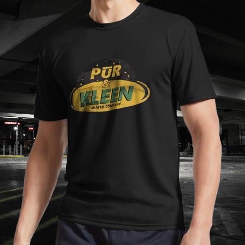 Pur Kleen Water Company Logo Dirty T-SHIRT Funny Size Mode American T-shirt Unisex T-Shirt L