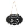 Rustic Business Sign Wooden Open And Closed Sign Double Sided Vintage Open Sign with Rope for Coffee Shop Restaurant Bar Door Window