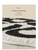 Modern Nordic Letter Flocking Non-Slip Quick-Dry Irregular Floor Mat for Bedroom & Bathroom