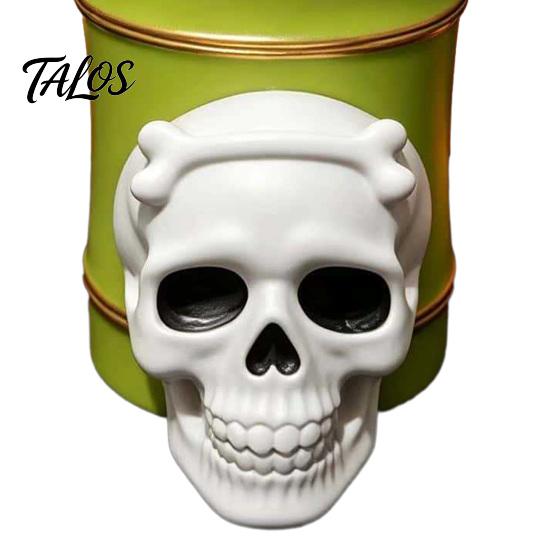 Large Capacity Pen Barrel For Office Halloween Holder, Cute Ghost/Skull Bamboo Tube Shaped Pencil Creative Dark Style Workspace Decor Cup,
