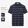 Goldlion Men's Mulberry Silk Blend Polo T-Shirt