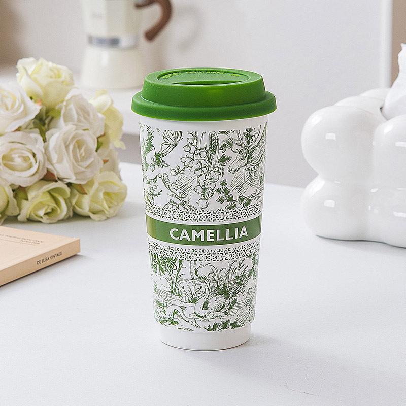 

Национальный трендовый стиль керамическая кружка удобная чашка с крышкой чашка для воды домашняя креативная офисная кофейная кружка большая вместимость 401-500ml