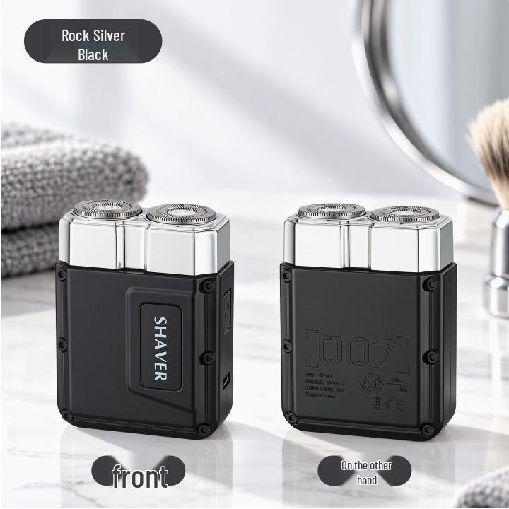 Portable Rechargeable Men's Double-Head Mini Electric Travel Shaver