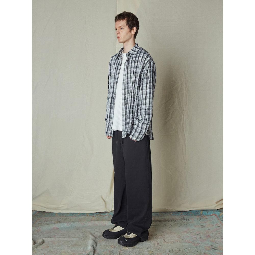 Saendeusaundeu Cachion Banding Pants Black