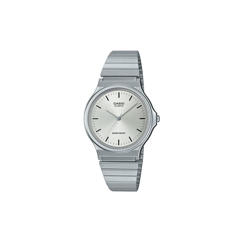 

Casio YOUTH series - disc three-hand simple business versatile quartz movement stainless steel strap Japanese and Korean watch men s watch MQ-24D-7E белый