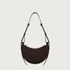 Small Niche Design, High-end Texture Crossbody Crescent Bag, Women's Genuine Leather Armpit Saddle Bag