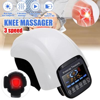 Chauffage Infrarouge Électrique Massage du Genou Rééducation Pression d'Air & Vibration Instrument de Physiothérapie Massage du Genou 25x15.5x10cm
