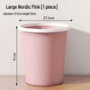 Nordic Style Corner Storage Trash Can - Lidless, Multifunctional, Press Ring Type