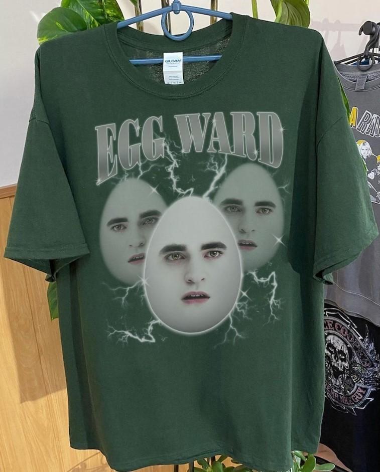 Funny Eggward Meme Unhinged Meme Gen Z Humor Sarcastic Shirt Twilight Merch XXL