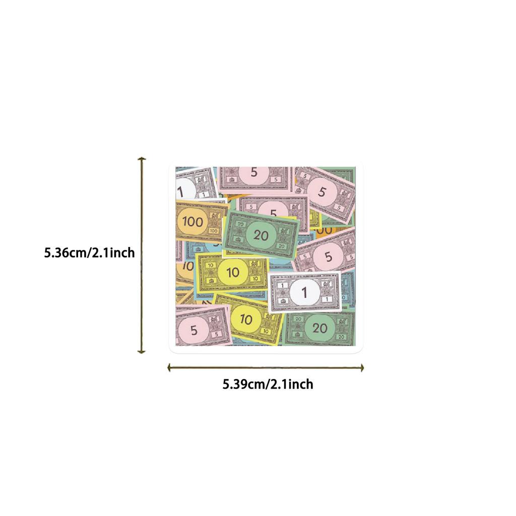 50PCS Cartoon Fun Gold Coin Graffiti Stickers - Unique Waterproof Decor for Guitar, Notebook & Luggage DIY AnimeWorlds Store