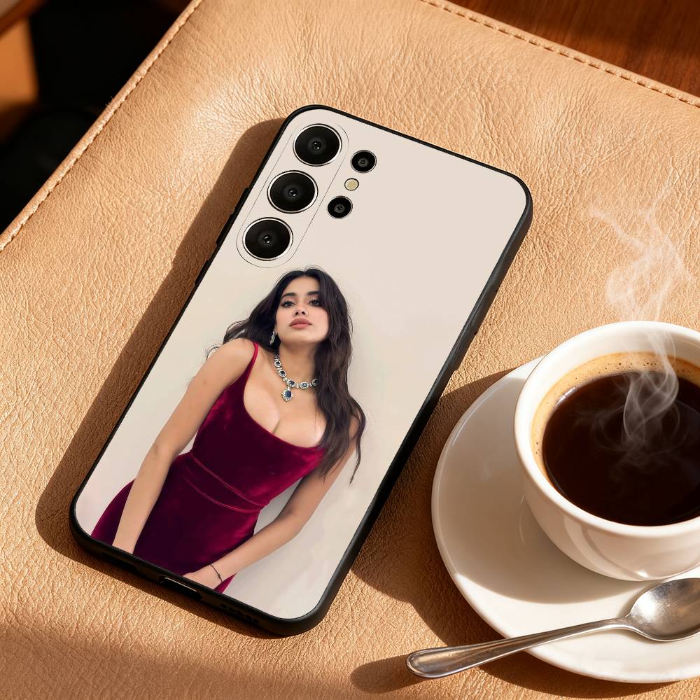 

J-Janhvi K-Kapoor Dhadak Debut Phone Case For Samsung S26,S25,24,23,22,30,21,10,9,Ultra,Plus,Lite,FE Soft Black Case Samsung S24ULTRA