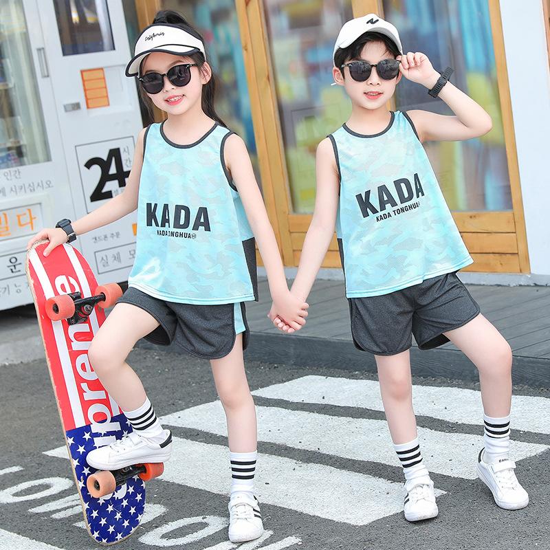 Детский сетчатый быстросохнущий спортивный комплект для отдыха — фото 3