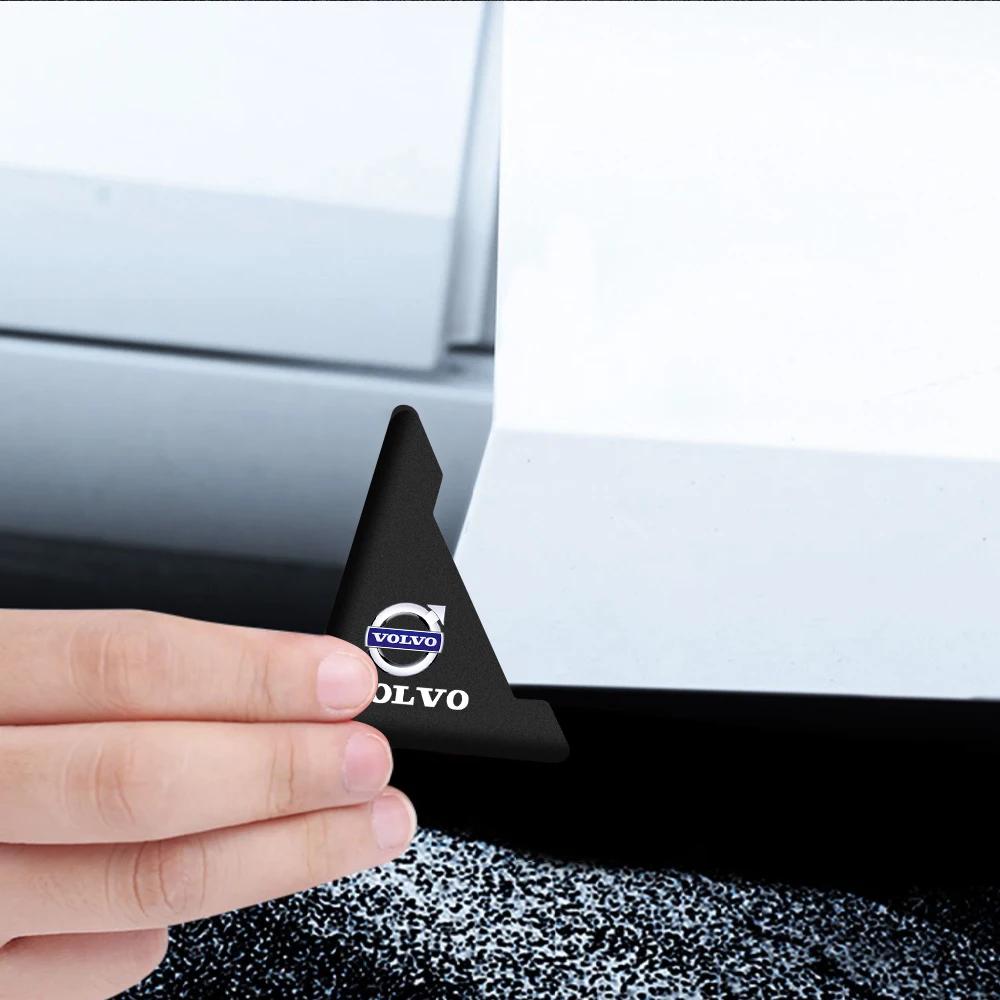 Dnfuk5 2/4Pcs Silicone Car Door Corner Cover Auto Anti-collision Protection Sticker For Volvo XC90 V90 V60 XC60 V40 S80 S60 S90 C40