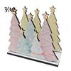 Multi-purpose Desktop Organizer Christmas Theme Wooden Napkin Holder, Decorative Holiday Paper Towel Stand, Unique Ornament Holder HD UV Printing for