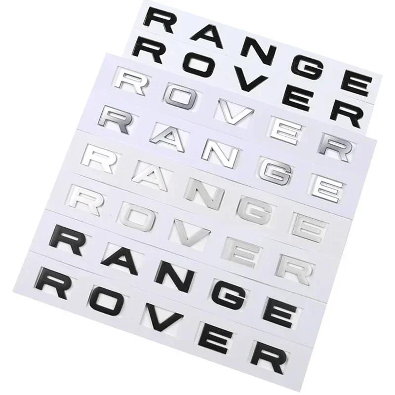 Range Rover Car Bonnet Letters Logo Badge Emblem Sticker Accessories For Land Rover Discovery Defender Sport Evoque HSE
