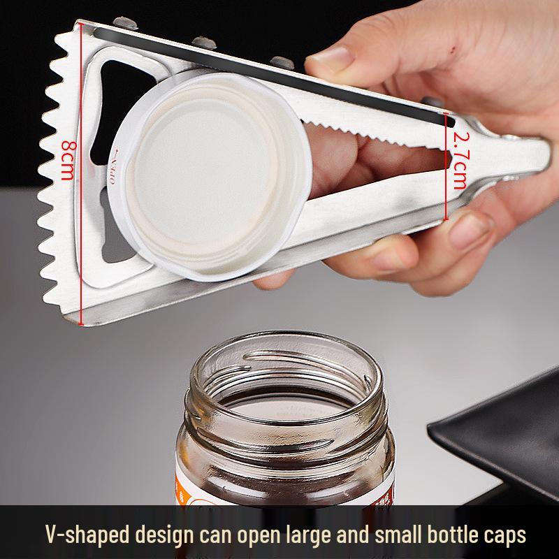 Multi-functional Stainless Steel Bottle, Can, and Lid Opener