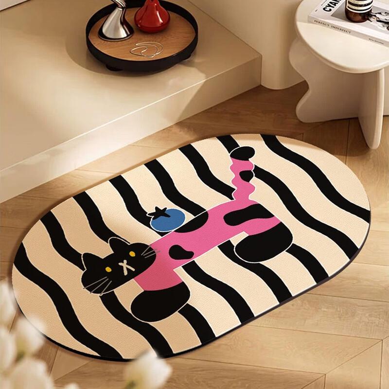 Cartoon Diatom Mud Bathroom Anti-slip Mat