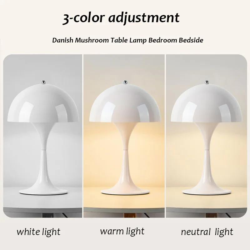 Nordic Danish Designer Table Lamp Home Bedroom Bedside Light Lantern Medieval Creative Dimming Touch Night Light Decor Desk Lamp