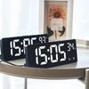 Voice Control Digital Alarm Clock Temperature Dual Alarm Snooze Desktop Table Clock Night Mode 12/24H LED Clock Watch Desk