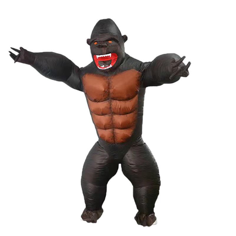 King Kong & Dinosaur Inflatable Costume for Halloween Performance One Size