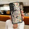 Colorful Flowers Magnetic Case For Samsung Galaxy S24 S23 Ultra Plus S23 FE S22 For Magsafe Wireless Charge Acrylic Phone Cover