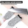 Level 5 Anti-Cut Finger Cover High-Strength Safety Flexible Anti Cut Fingertip Gloves Kitchen Tool Reusable and Durable