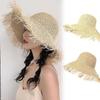 Wide Brim Straw Hat Straw Weave Fisherman Hat Fashion Sunshade Hat