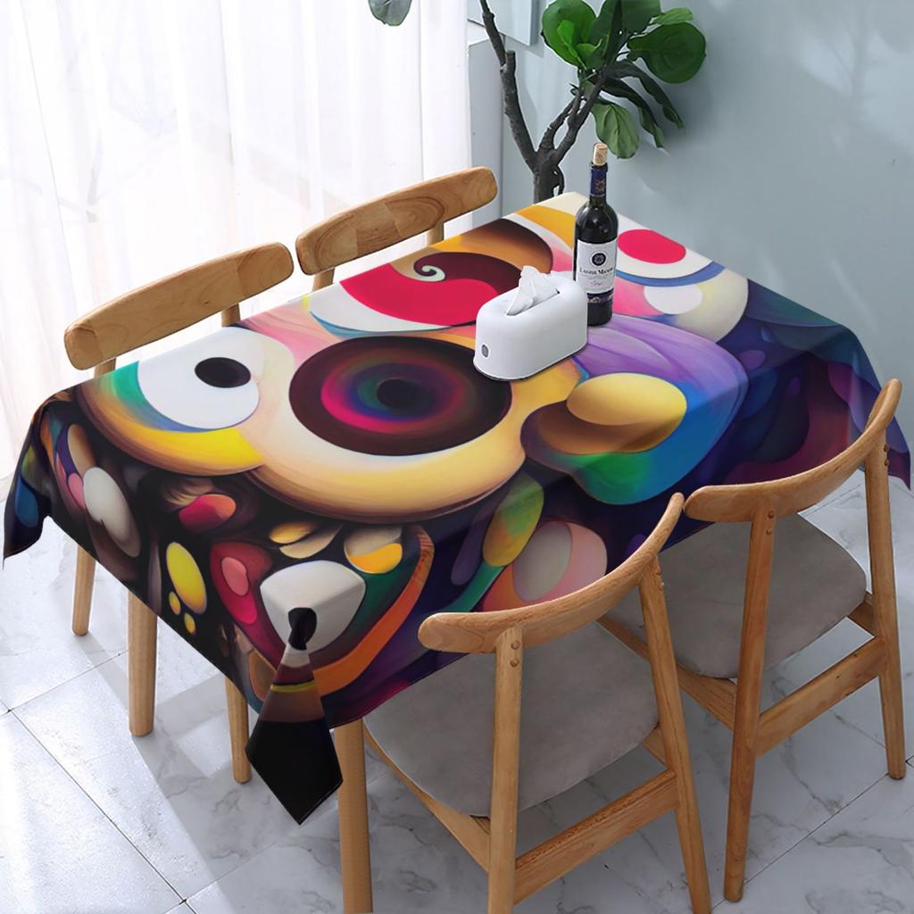 Custom Patterned Tablecloth Waterproof Oil-proof Tablecloth Family Wedding Office Decoration Tablecloth Exclusive Service