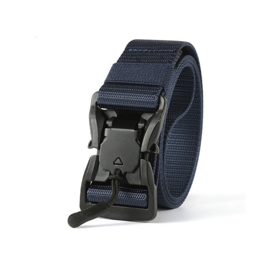 

Мужской ремень для охоты на открытом воздухе, черный, военный, тактический, быстросъемная магнитная пряжка, многофункциональный, холщовый, нейлоновый, поясной ремень 45to47inch темно-синий