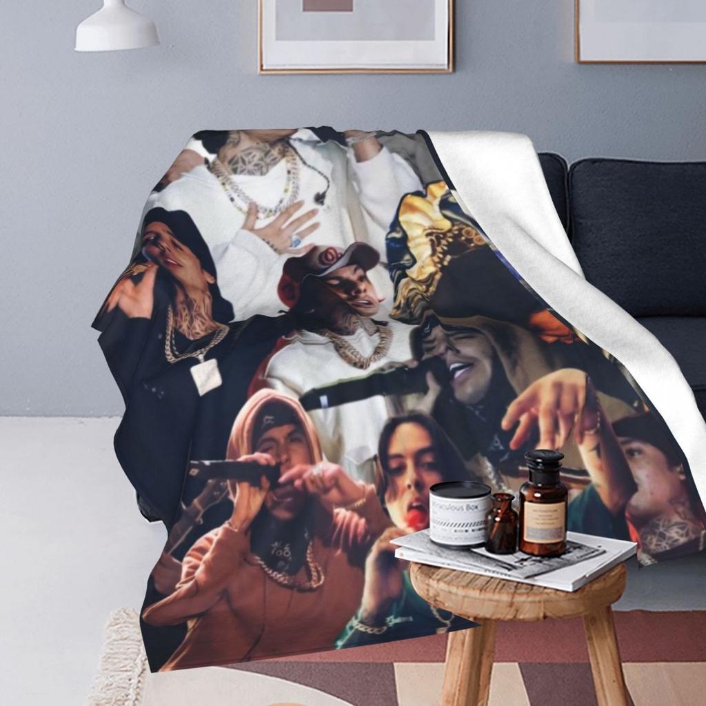 Warme weiche Decke für unterwegs N-Natanael Canos Überwurfdecke Sänger Flanell Bettbezug Schlafzimmer Lustige Sofabettdecke