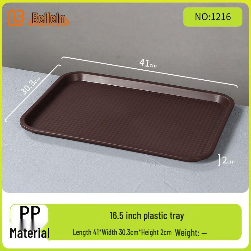 Belaian Commercial Plastic Rectangular Serving Trays
