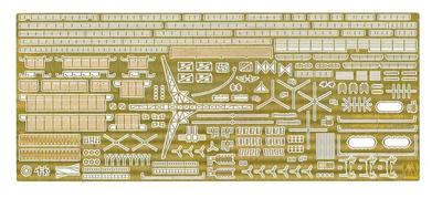 Aoshima Bunka Kyozai Waterline Series Detail Up Parts Royal Navy Aircraft Carrier Hermes Exclusive Etching Plastic Model Parts 1/700