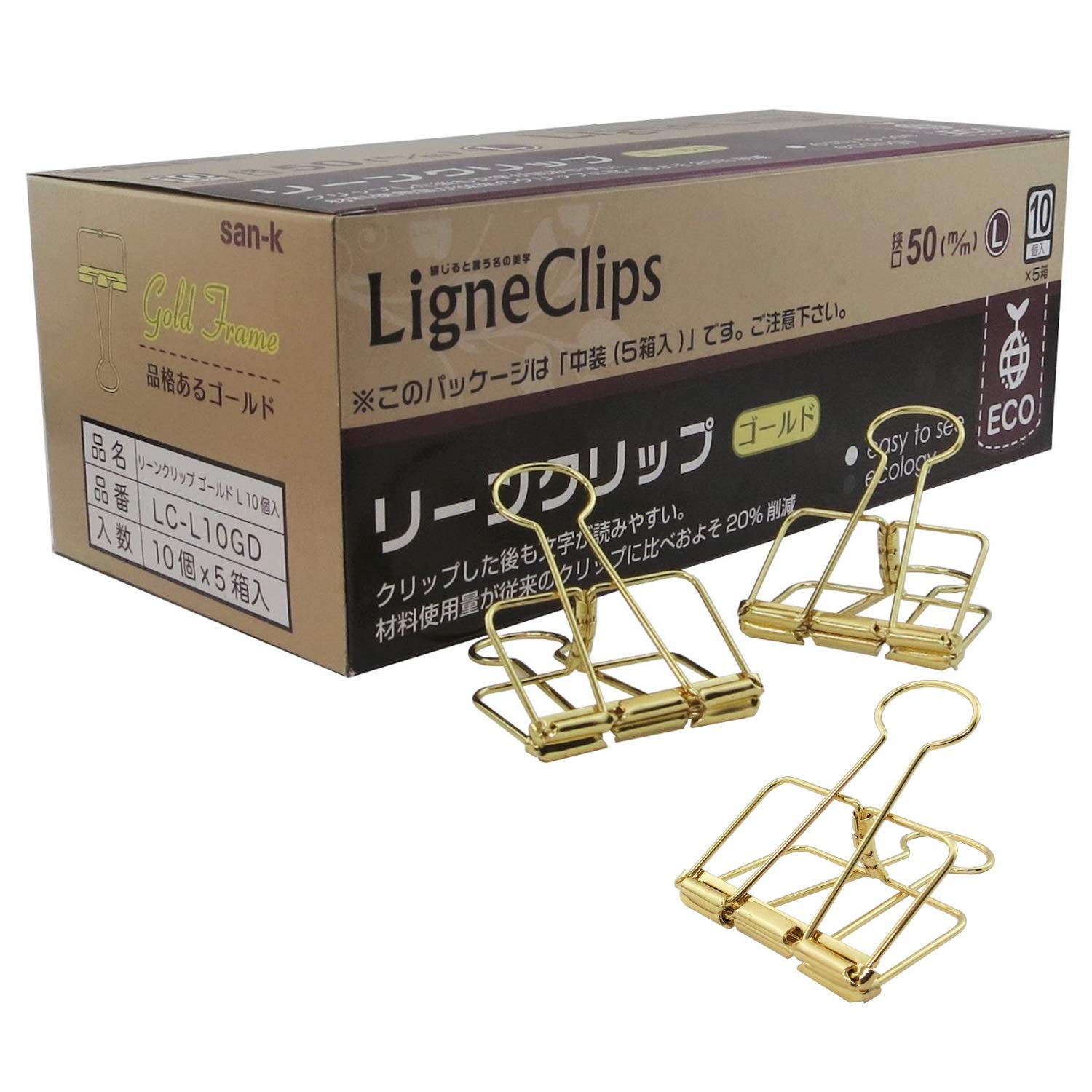 

Suncake Com Зажим Lean L LC-L50GD 10 шт. x 5 коробок Золотой