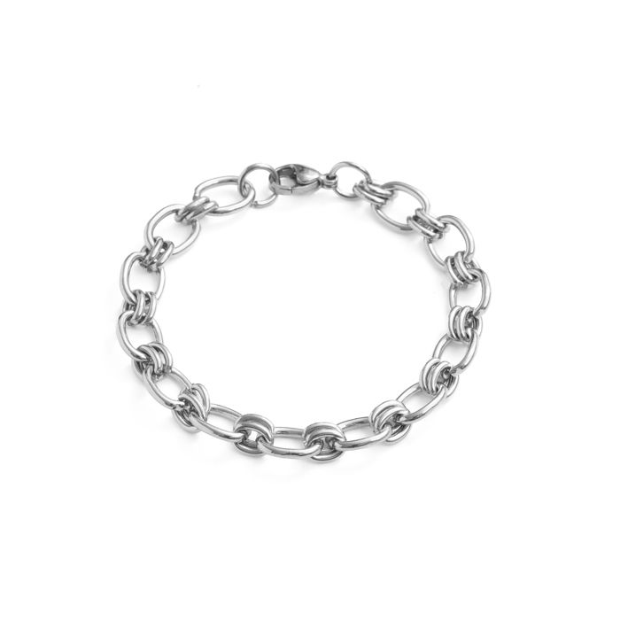 Bracelet - LUXENTER - Hataj - Finition rhodium - Perles et turquoise - Multicolore