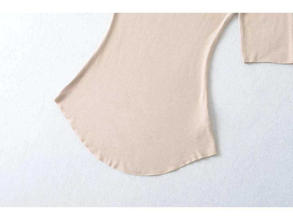 2026 Spring/Summer Women's Off-the-Shoulder Square Neck Mid-Sleeve Top