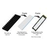 M.2 SSD 2280 PCIE Solid State Drive Heat Sink Cooling Fin 70x22x6mm for DesktopsBlack